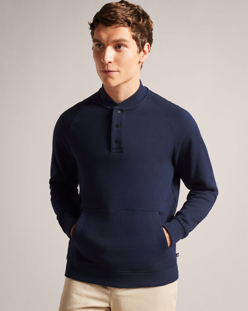 BREENGE-Tops-LS Button Through Sweatshirt- Ted Baker Romania